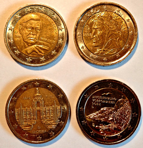 Euro coins beliebte - 4x, 2
