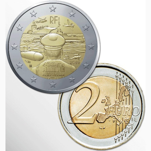 Euro france 2026 navy fdc - euro,