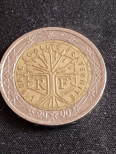 Euro coin 2000 france - 2,