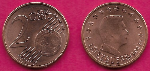Luxembourg euro cent 2002 - 2,
