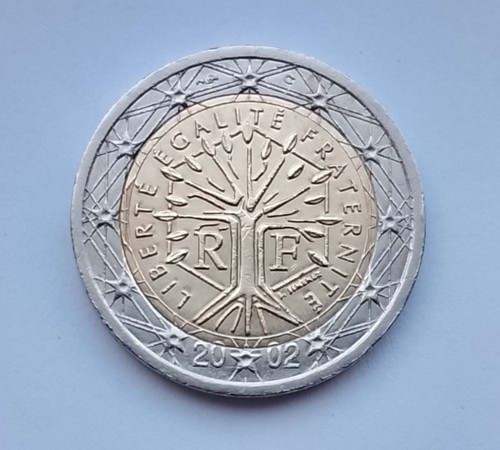 France euro coin 2002 error - 2002,