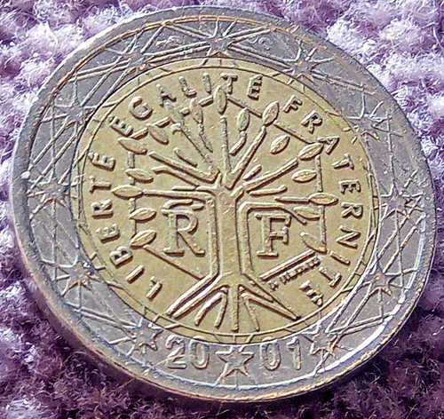 Euro coin rare errors - rare, 2001