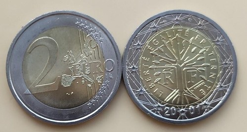 France euro 2001 unc - france,