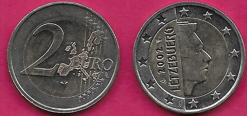 Luxembourg euro 2002 unc - luxembourg, 2